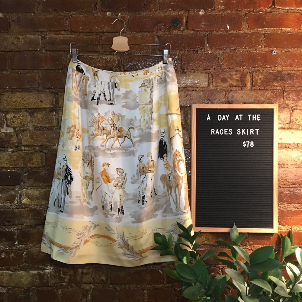 🐎 Classic Equestrian Silk Skirt